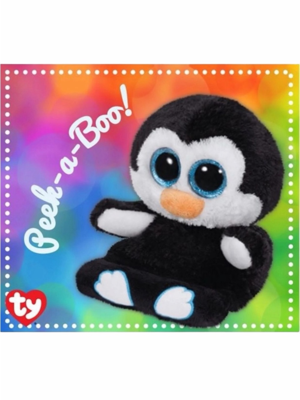 10/$25🦋 Ty PENNI The Penguin Peek-A-Boo Phone Holder with Screen Cleaner Bottom